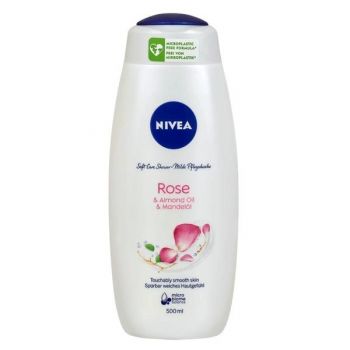 Gel de Dus cu Trandafiri si Ulei de Migdale - Nivea Rose & Almond Oil, 500 ml