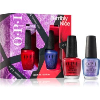 OPI Nail Lacquer Terribly Nice set cadou Rebel With A Clause(pentru unghii) de firma original