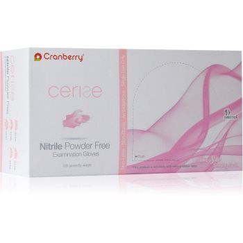 Cranberry Cerise Pink mănuși din nitril, fără pudră la reducere