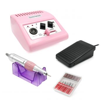 Freza Electrica pentru Unghii, 35.000RPM, 45W, Pink