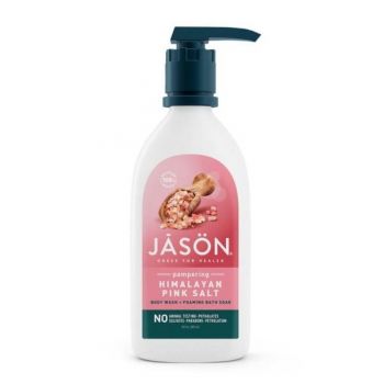 Gel de Dus si Spuma de Baie cu Sare Roz de Himalaya - Jason Pampering Himalayan Pink Salt, 887 ml ieftin