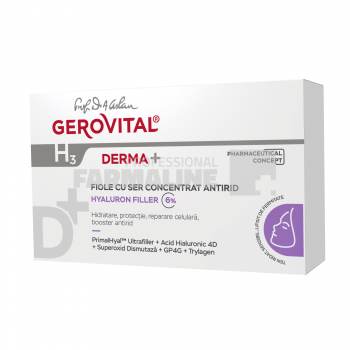 Gerovital H3 Derma+ Fiole cu ser concentrat antirid cutie cu10 fiole