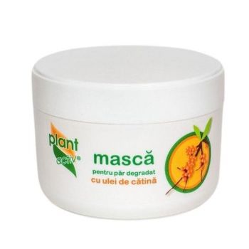 Masca pentru Parul Degradat cu Ulei de Catina - Plant Activ, 300 ml ieftina