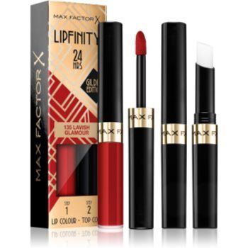 Max Factor Lipfinity Gilded Edition ruj cu persistenta indelungata balsam la reducere