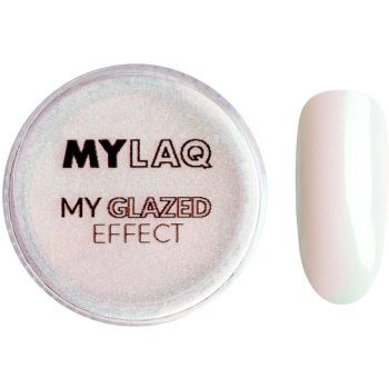 MYLAQ My Glazed Effect pudra cu particule stralucitoare pentru unghii