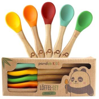 Pandoo Bamboo Spoon Set linguriță pentru copii