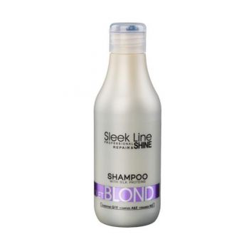 Sampon Sleek Line Violet Blond - contine pigment neutralizant violet, 300ml de firma original