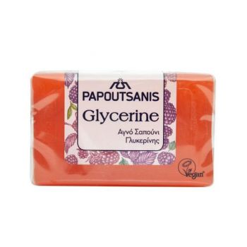 Sapun Solid cu Glicerina - Glycerine Classic, Rosu, Papoutsanis, 125 g ieftin