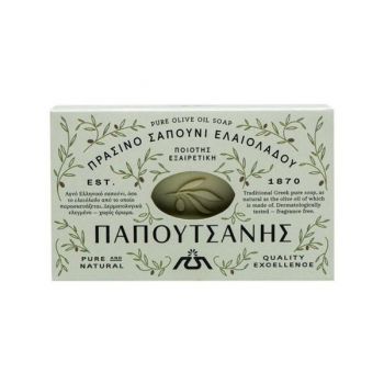 Sapun Solid Traditional cu Ulei de Masline - Pure Olive Oil Soap, Papoutsanis, 125 g ieftin