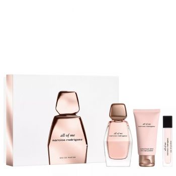 Set cadou All Of Me Narciso Rodriguez, Femei Apa de Parfum 90 ml + Lotiune de corp, 50 ml + mini Apa de Parfum 10 ml