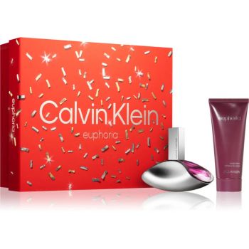 Set Cadou Calvin Klein Euphoria, Femei, Apa de Parfum. 100 ml + Lotiune de corp, 100 ml