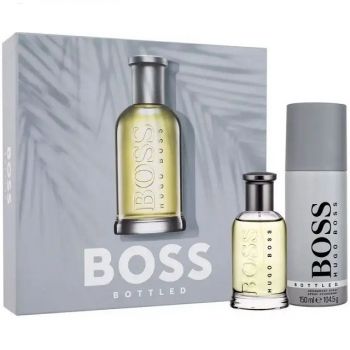 Set cadou Hugo Boss Boss Bottled, Barbati, Apa de Toaleta (Continut set: 50 ml Apa de Toaleta + 150 ml Deodorant spray)