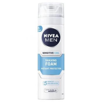 Spuma de Ras - Nivea Men Sensitive Cooling Shaving Foam, 200 ml ieftin