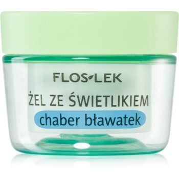 FlosLek Laboratorium Eye Care Gel pentru jurul ochilor cu un luminator și albastrele
