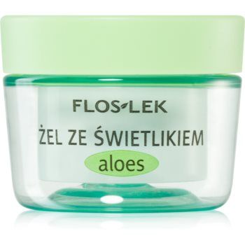 FlosLek Laboratorium Eye Care Gel pentru jurul ochilor cu un luminator și aloe vera