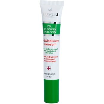 FlosLek Pharma Eye Care Gel pentru jurul ochilor cu un luminator și aloe vera