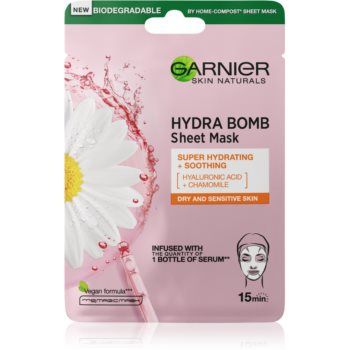 Garnier Skin Naturals Moisture+Comfort mască cu efect calmant și super hidratant pentru piele uscata spre sensibila