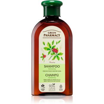 Green Pharmacy Hair Care Ginseng Sampon pentru scalp gras si fire de par cu terminatii uscate ieftin