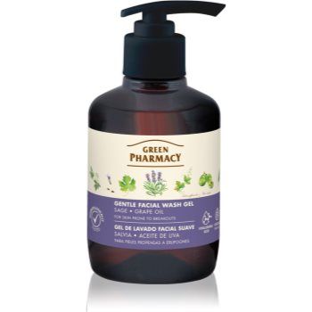 Green Pharmacy Sage & Thyme Face Wash gel de curățare delicat pentru pielea predispusa la iritatii Green Pharmacy Sage & Thyme Face Wash gel de curățare delicat pentru pielea predispusa la iritatii