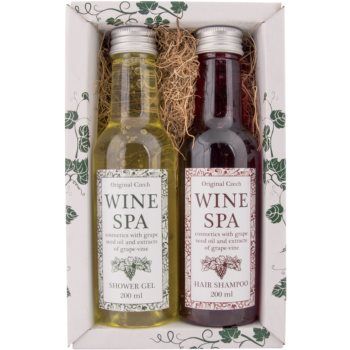 Bohemia Gifts & Cosmetics Wine Spa set cadou in dus