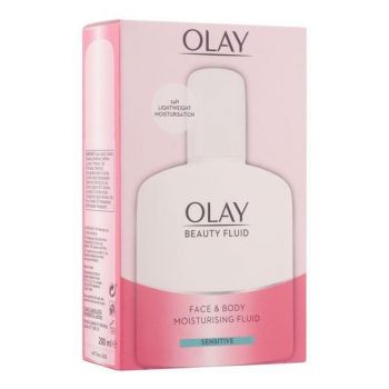 Crema hidratanta pentru fata si corp Olay Beauty Fluid Sensitive, 200ml