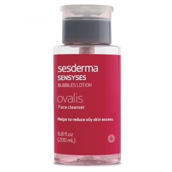 Lotiune pentru curatarea tenului scuamos si cu roseata Sesderma Sensyses Ovalis, 200 ml