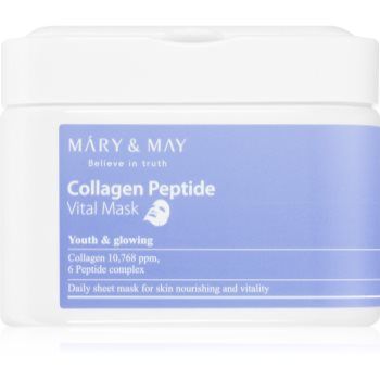 MARY & MAY Collagen Peptide Vital Mask set de măști textile cu efect antirid