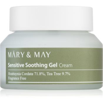 MARY & MAY Sensitive Soothing Gel Cream crema gel hidratanta cu textura usoara pentru a calma si intari pielea sensibila
