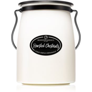 Milkhouse Candle Co. Creamery Roasted Chestnuts lumânare parfumată Butter Jar