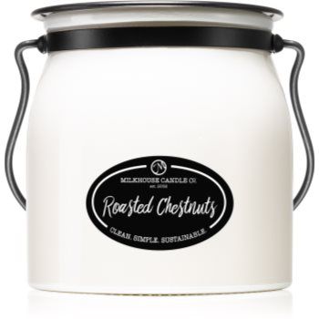 Milkhouse Candle Co. Creamery Roasted Chestnuts lumânare parfumată Butter Jar la reducere