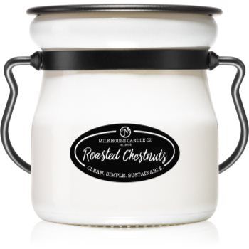 Milkhouse Candle Co. Creamery Roasted Chestnuts lumânare parfumată Cream Jar