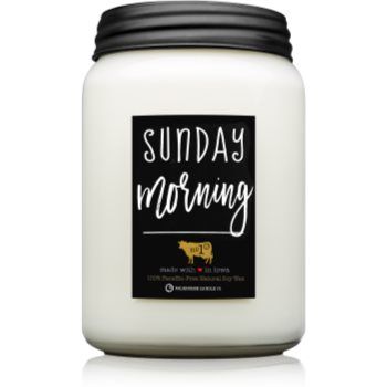 Milkhouse Candle Co. Farmhouse Sunday Morning lumânare parfumată Farmhouse Jar