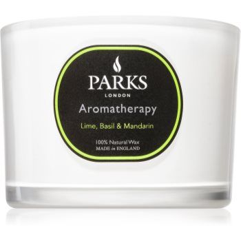 Parks London Aromatherapy Lime, Basil & Mandarin lumânare parfumată de firma original