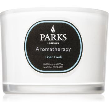 Parks London Aromatherapy Linen Fresh lumânare parfumată