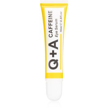 Q+A Caffeine ser pentru ochi, cu efect de iluminare cu cafeina