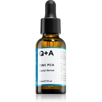 Q+A Zinc PCA ser facial pentru netezirea pielii si inchiderea porilor