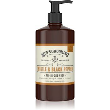 Scottish Fine Soaps Men’s Grooming Thistle & Black Pepper gel de duș pentru corp și păr