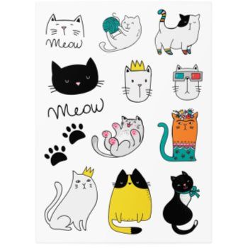 TATTonMe Temporary Tattoos Cats tatuaj pentru copii