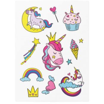 TATTonMe Temporary Tattoos Unicorns tatuaj pentru copii la reducere