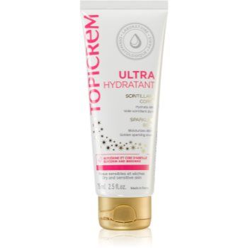 Topicrem UH BODY Ultra-Moisturizing Sparkling Body lapte de corp intens hidratant cu particule stralucitoare