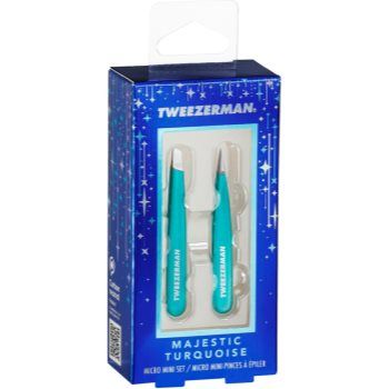 Tweezerman Majestic Turquoise set cadou (pentru sprâncene)