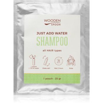 WoodenSpoon Just add water! sampon natural pentru un par stralucitor si catifelat