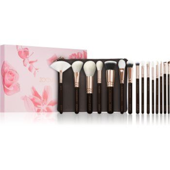 ZOEVA The Artists Brush Set Rose Golden Edition set de călătorie cu pensule