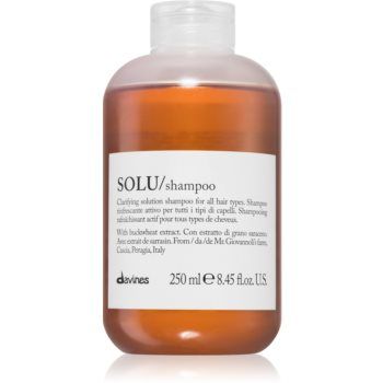 Davines Essential Haircare SOLU Shampoo curatarea profunda a scalpului cu efect revigorant