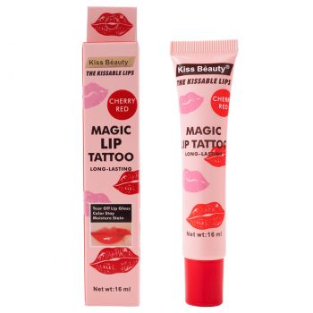 Luciu De Buze Kiss Beauty Tattoo Cherry Red ieftin