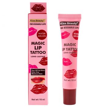 Luciu De Buze Kiss Beauty Tattoo Watermelon la reducere