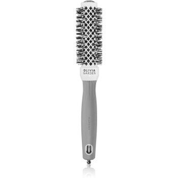 Olivia Garden Expert Shine Wavy Bristles White&Grey perie de par de firma originala