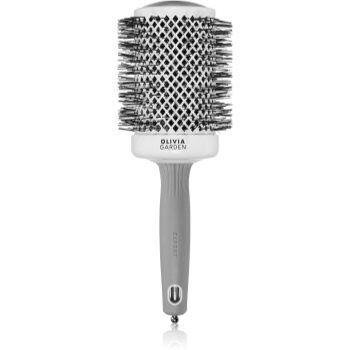 Olivia Garden Expert Shine Wavy Bristles White&Grey perie de par de firma originala