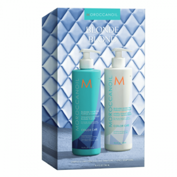 Set Moroccanoil Blonde Perfecting Purple Duo Shampoo & Conditioner 2x500ml de firma original