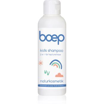 Boep Natural Kids Shampoo & Shower Gel 2 in 1 gel de dus si sampon cu gălbenele
